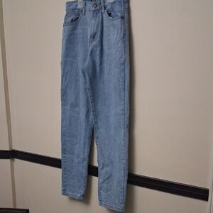 Nasty Gal Sky Blue Straight Jeans